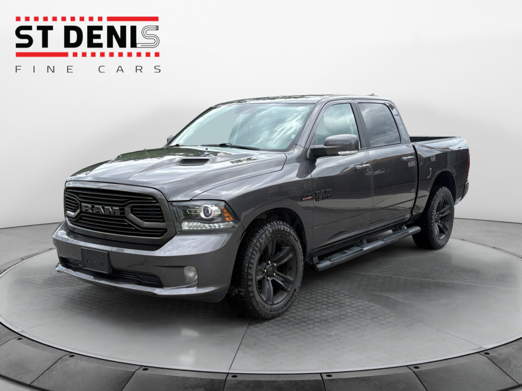 Gray 2018 RAM 1500 Pickup Truck Four-Wheel Drive Automatic