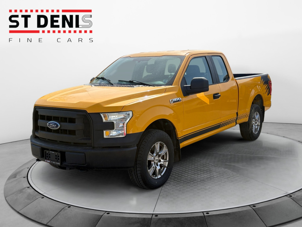 Yellow 2016 Ford F-150 XL SuperCab 4WD Pickup Truck Four-Wheel Drive Automatic