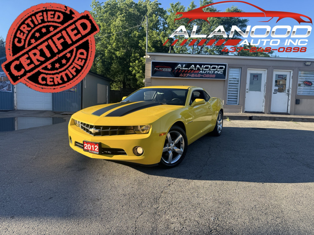 Yellow 2012 Chevrolet Camaro 1LT Coupe RWD Coupe Rear-Wheel Drive Automatic