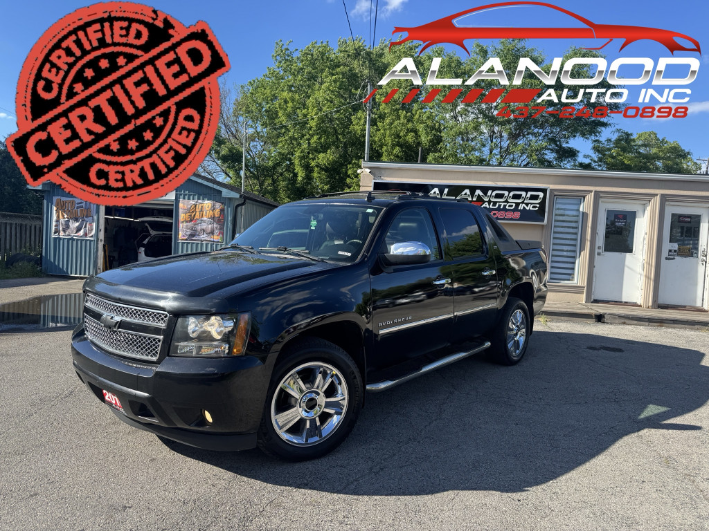 Black 2010 Chevrolet Avalanche LTZ 4WD Pickup Truck Four-Wheel Drive Automatic