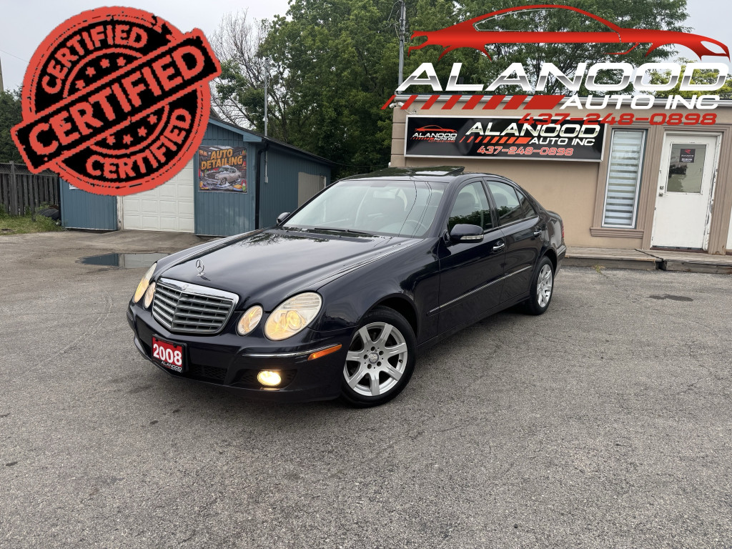 Black 2008 Mercedes-Benz E-Class E 320 BlueTEC Sedan Rear-Wheel Drive Automatic