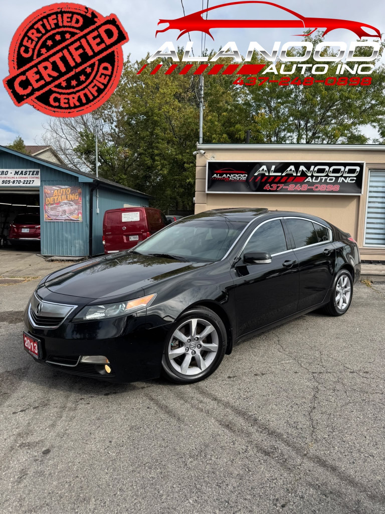 Black 2013 Acura TL Sedan Front-Wheel Drive Automatic