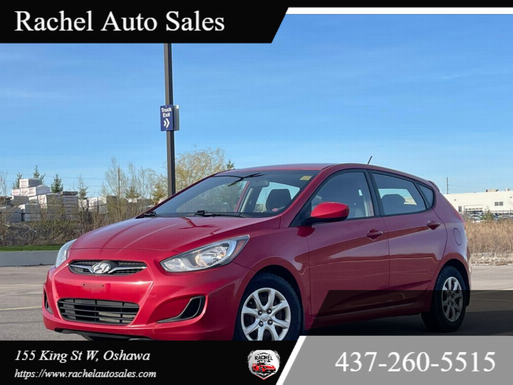 Red 2014 Hyundai Accent Hatchback Automatic