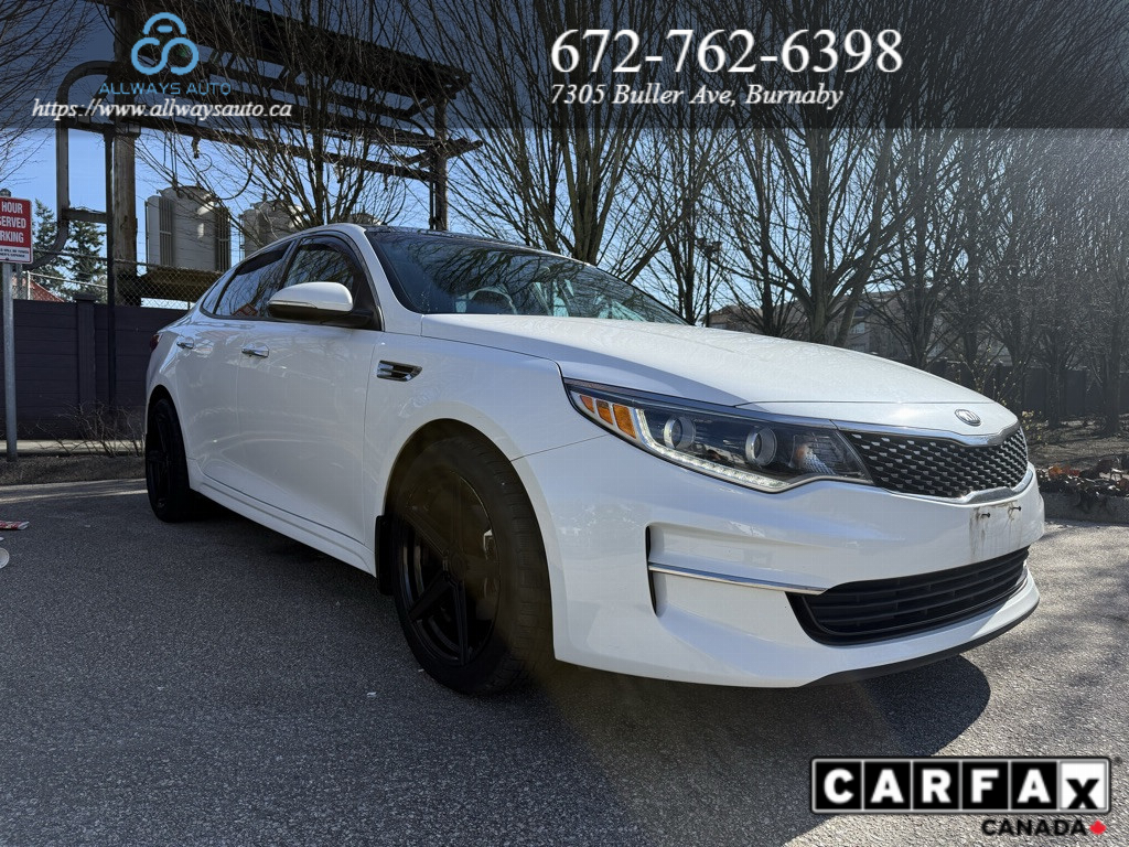 White 2017 Kia Optima EX Sedan Front-Wheel Drive Automatic