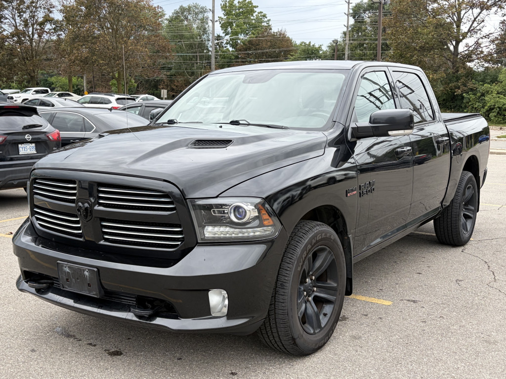Black 2016 RAM 1500 Pickup Truck Four-Wheel Drive Automatic