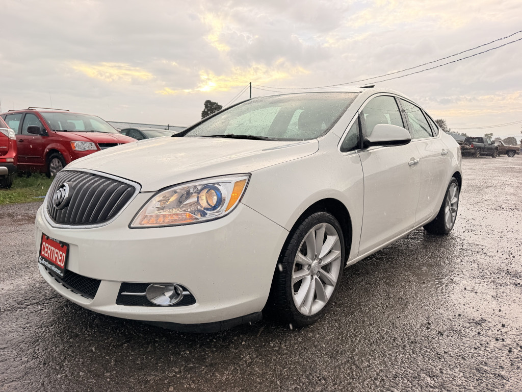 White 2012 Buick Verano Sedan Front-Wheel Drive Automatic