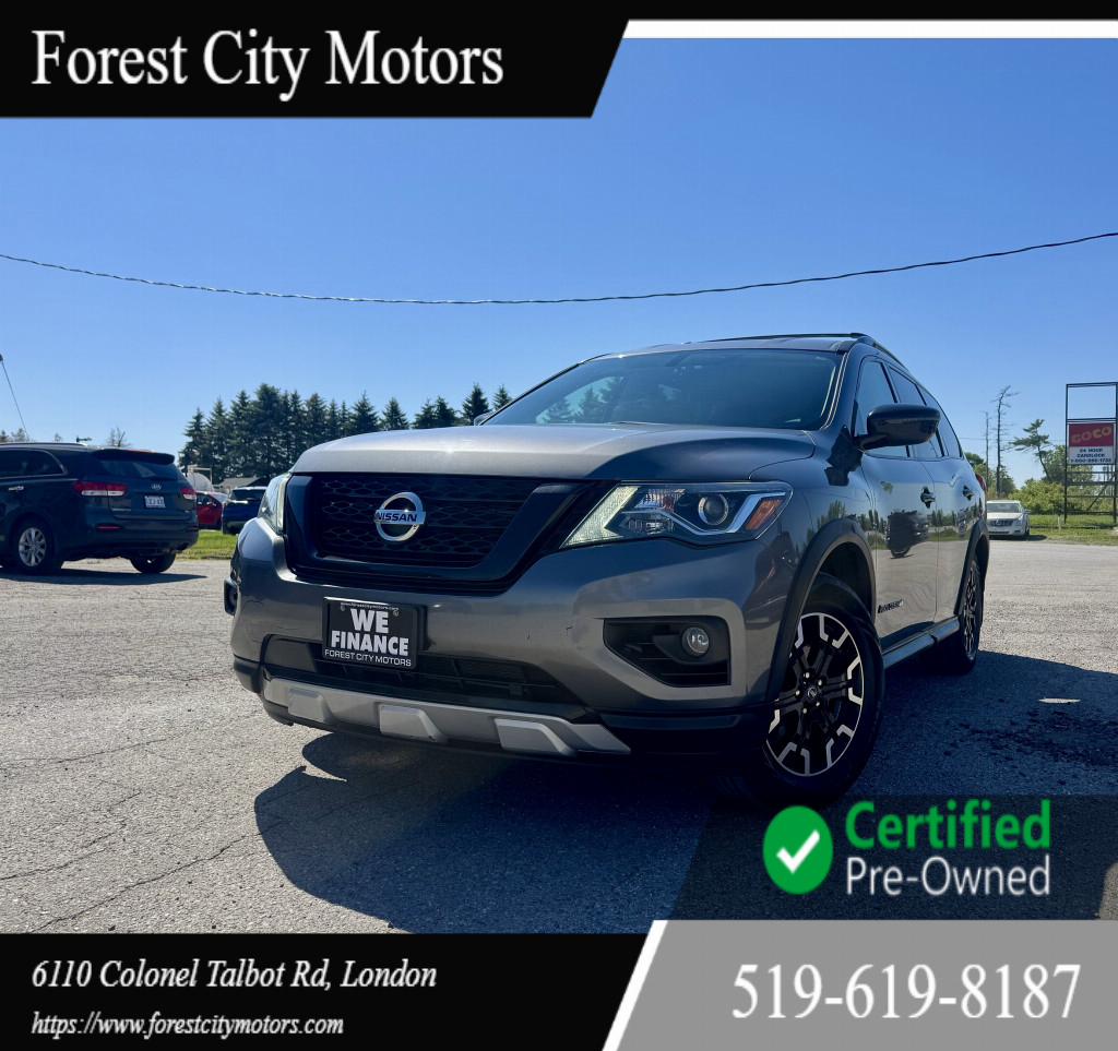 Gray 2019 Nissan Pathfinder SV 4WD SUV / Crossover Four-Wheel Drive Automatic