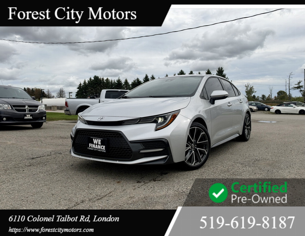 Silver 2022 Toyota Corolla Sedan Front-Wheel Drive Manual