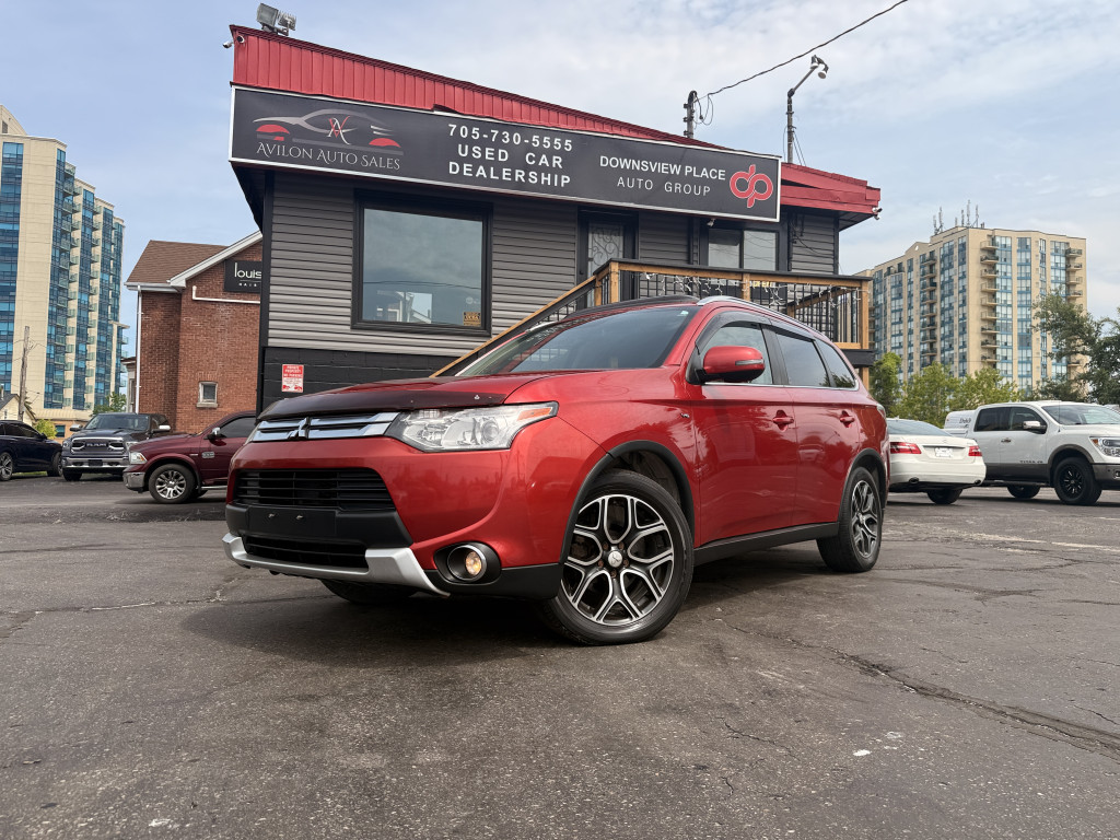 Red 2015 Mitsubishi Outlander GT AWD SUV / Crossover All-Wheel Drive Automatic