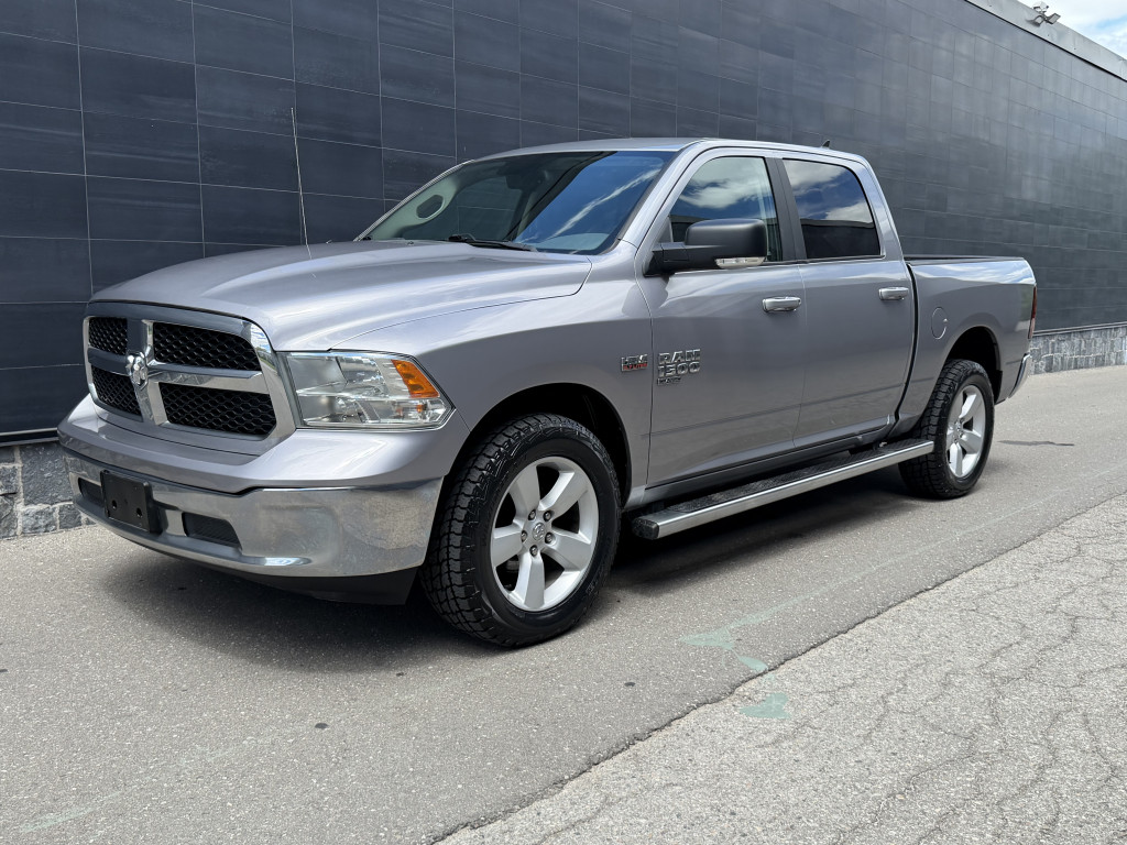 Silver 2019 RAM 1500 Classic SLT Crew Cab 4WD Pickup Truck Four-Wheel Drive Automatic