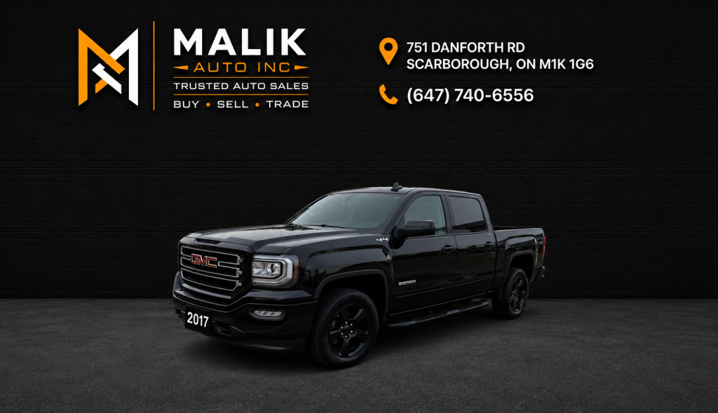 Black 2017 GMC Sierra 1500 Pickup Truck Four-Wheel Drive Automatic