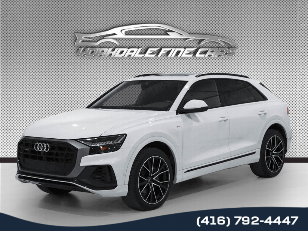 White 2023 Audi Q8 quattro Progressiv 55 TFSI SUV / Crossover Automatic