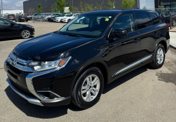 Black 2018 Mitsubishi Outlander ES S-AWC SUV / Crossover All-Wheel Drive Automatic