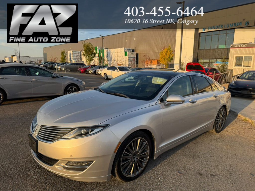 Silver 2013 Lincoln MKZ Hybrid Sedan Front-Wheel Drive Automatic