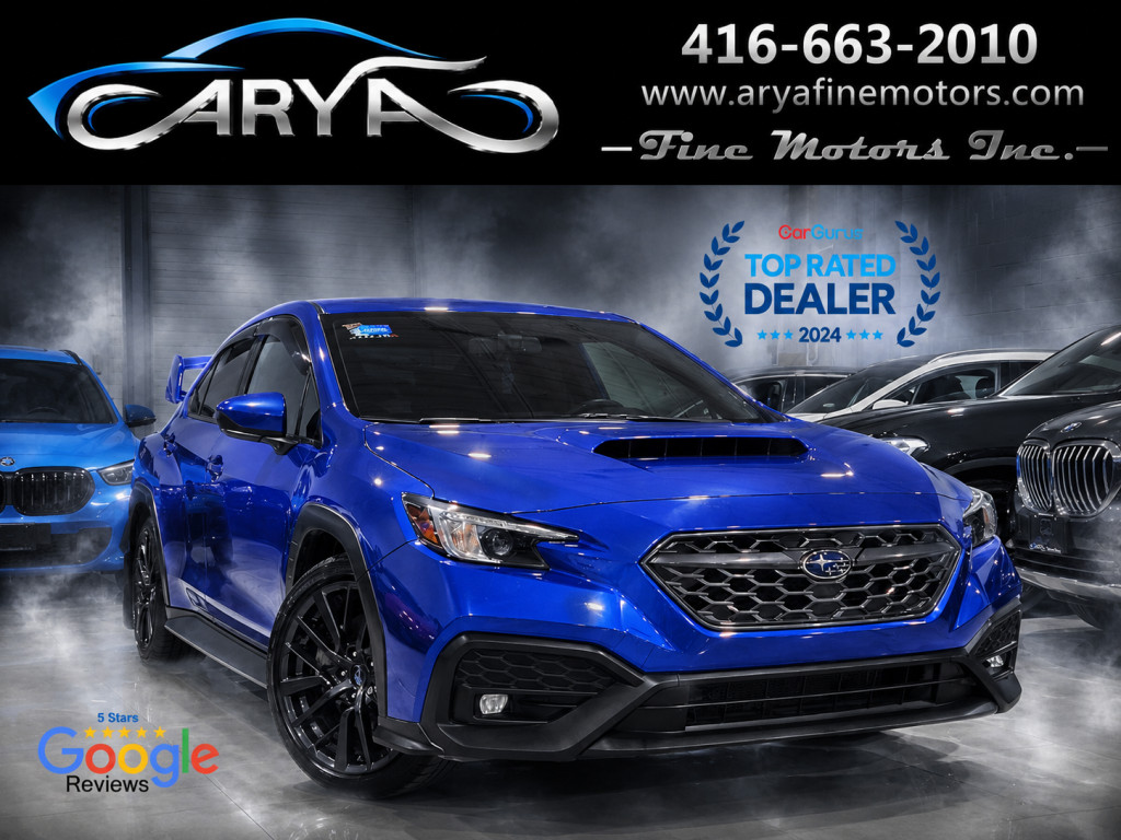 Blue 2024 Subaru WRX Sedan 6-Speed Manual