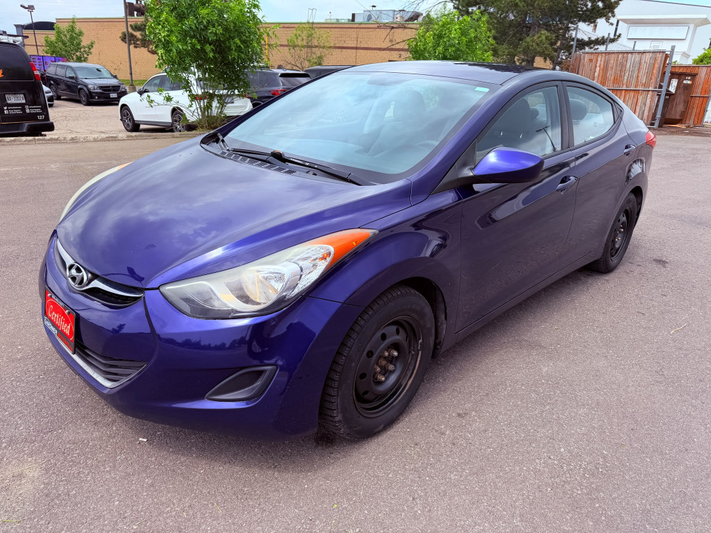 Blue 2013 Hyundai Elantra GLS FWD Sedan Front-Wheel Drive Automatic