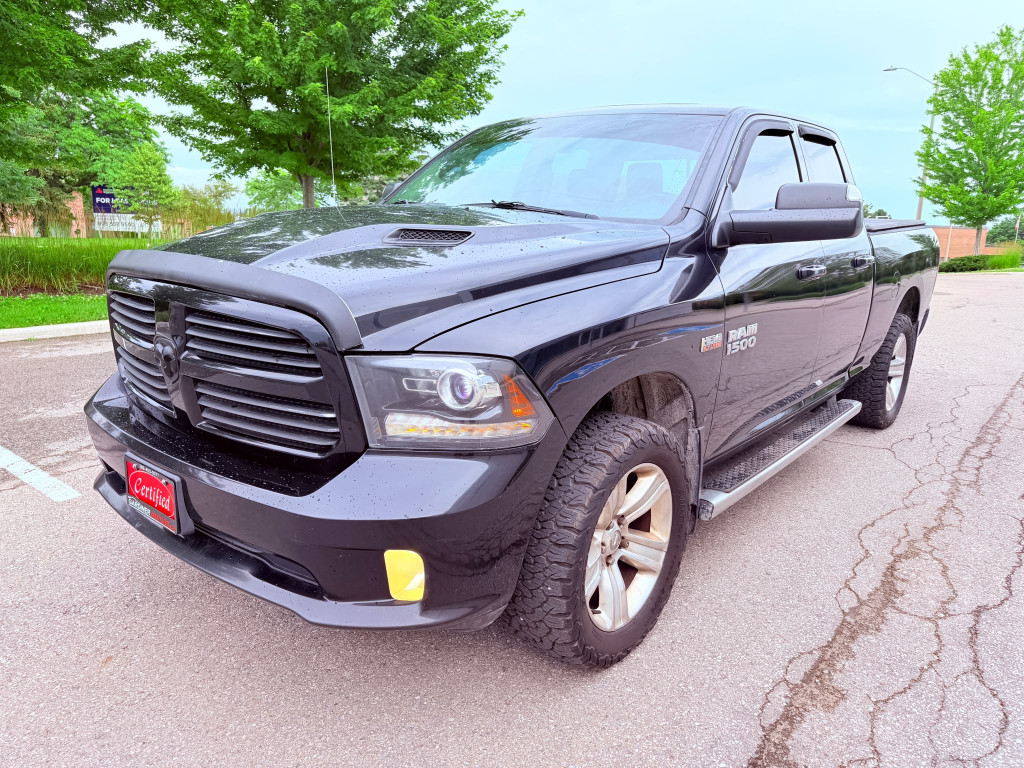 Black 2014 RAM 1500 Pickup Truck Four-Wheel Drive Automatic
