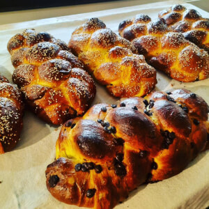 Pain brioché challah cérémoniel 