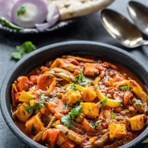 Paneer (ou tofu) et légumes Jalfrezi