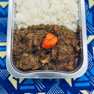 Soupou Kandja   sauce combo et riz