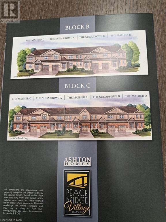 Lot 18 Mather ModelPeace Bridge Village, Fort Erie, ON Attached/Row