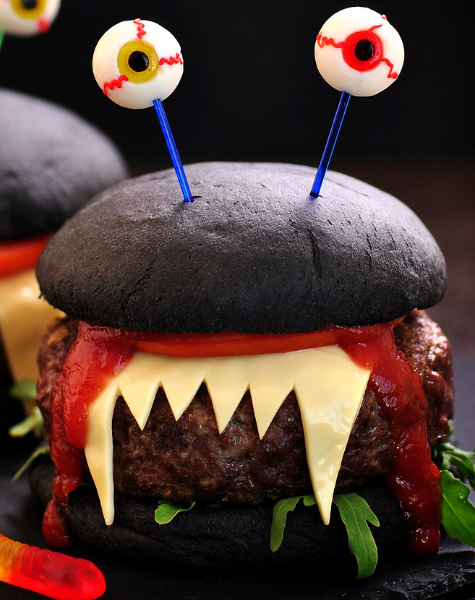 Burger d'Halloween style Dracula