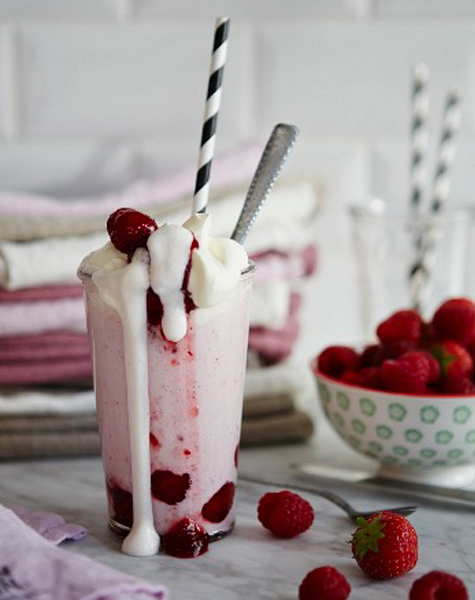 Milkshake strawberry raspberry