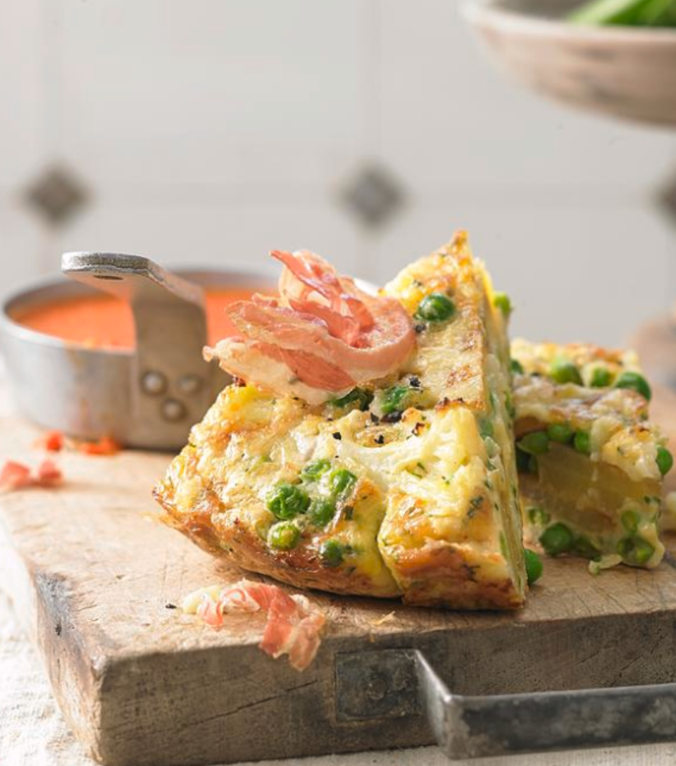 Frittata de choufleur avec cheddar et bacon