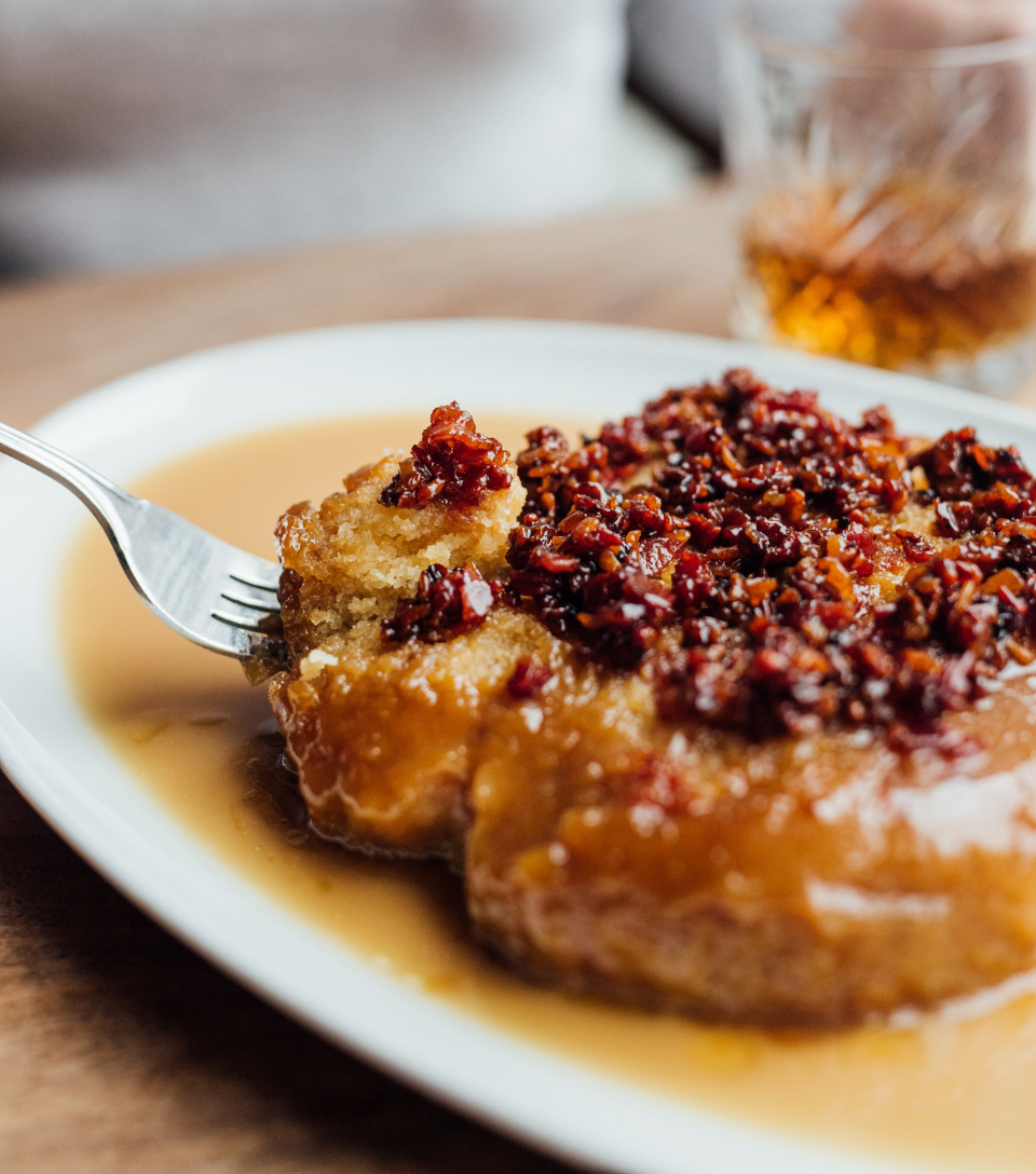 Le pouding chômeur du restaurant Jellyfisfh