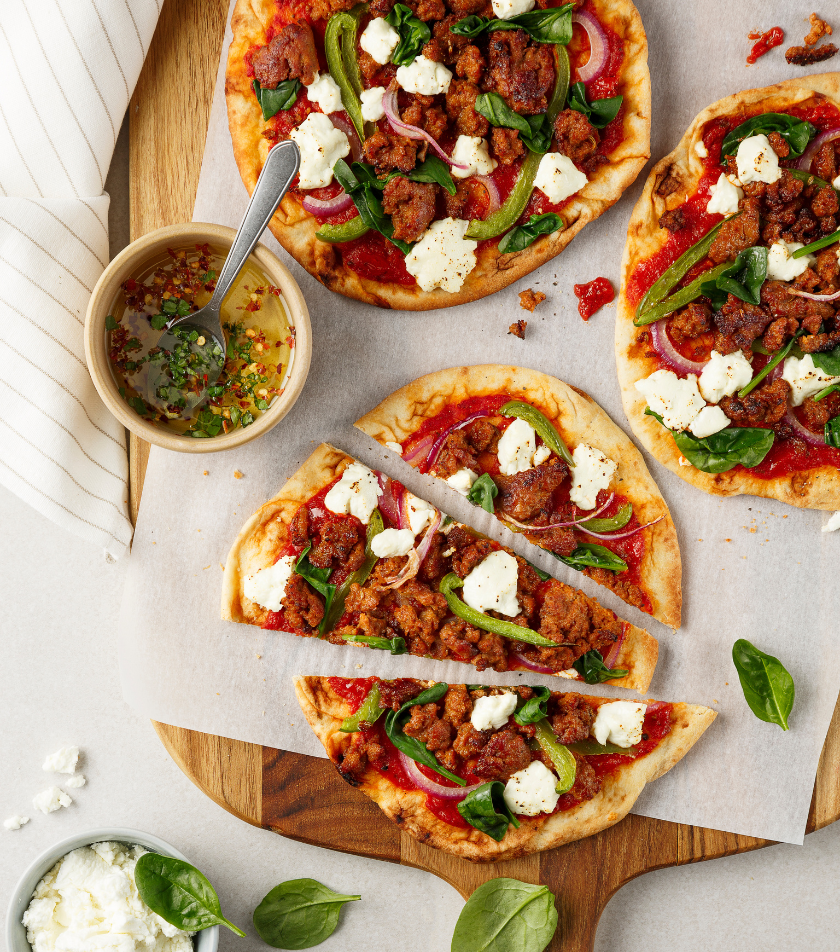 Pizzas aux saucisses