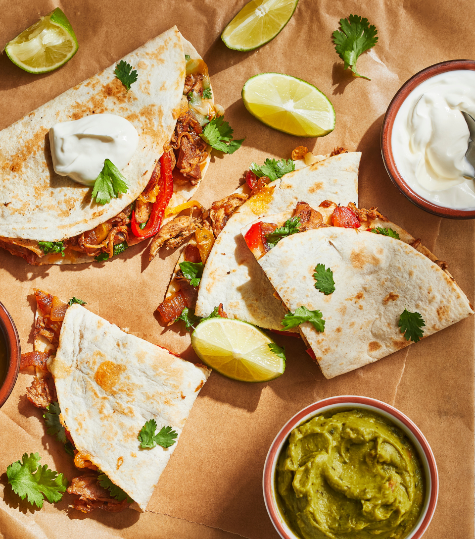 Quesadillas au poulet et à l’érable