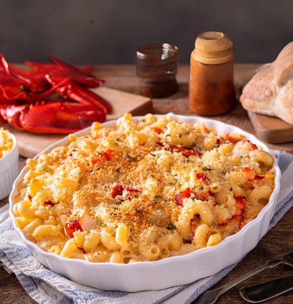Macaroni au fromage homard
