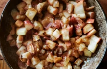 Compote de pommes a la poele