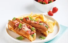 Guedilles homard fraise