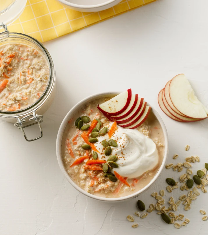 Gruau overnight style gateau aux carottes