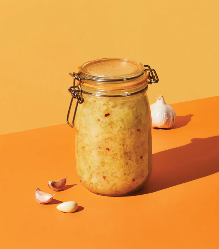 Choucroute rapide a lerable a lail et au piment fort