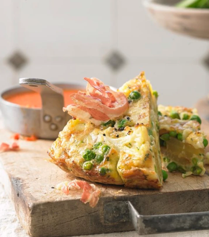 Frittata de choufleur avec cheddar et bacon