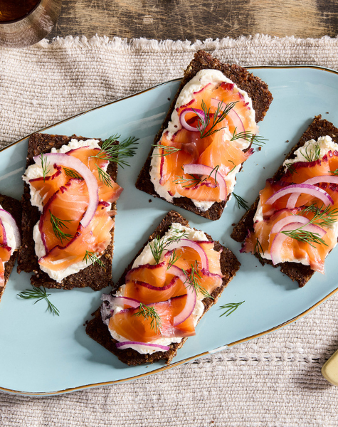 Gravlax aux camerises
