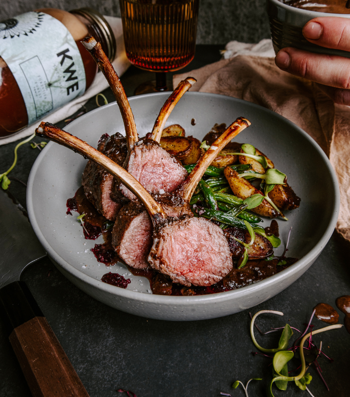 Carré d’agneau aux saveurs boréales du restaurant HopEra