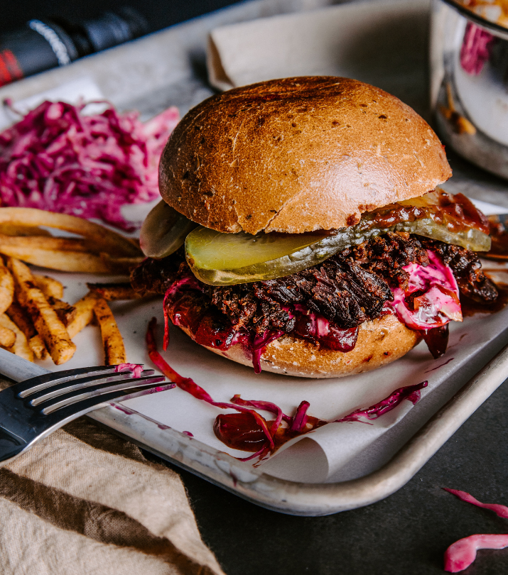 Sandwich de brisket de boeuf