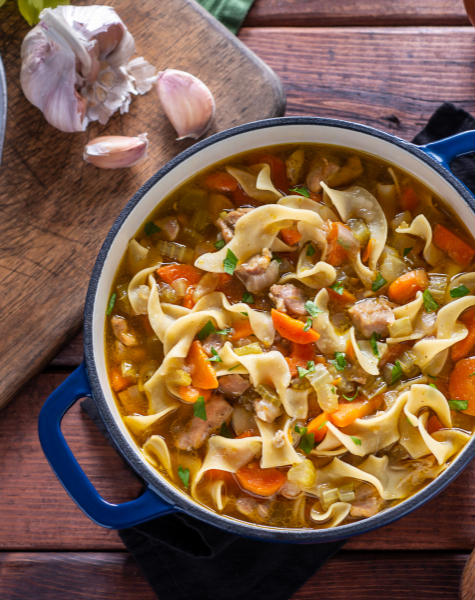 Soupe aux pilons de poulet (Soupe poulet et nouilles)