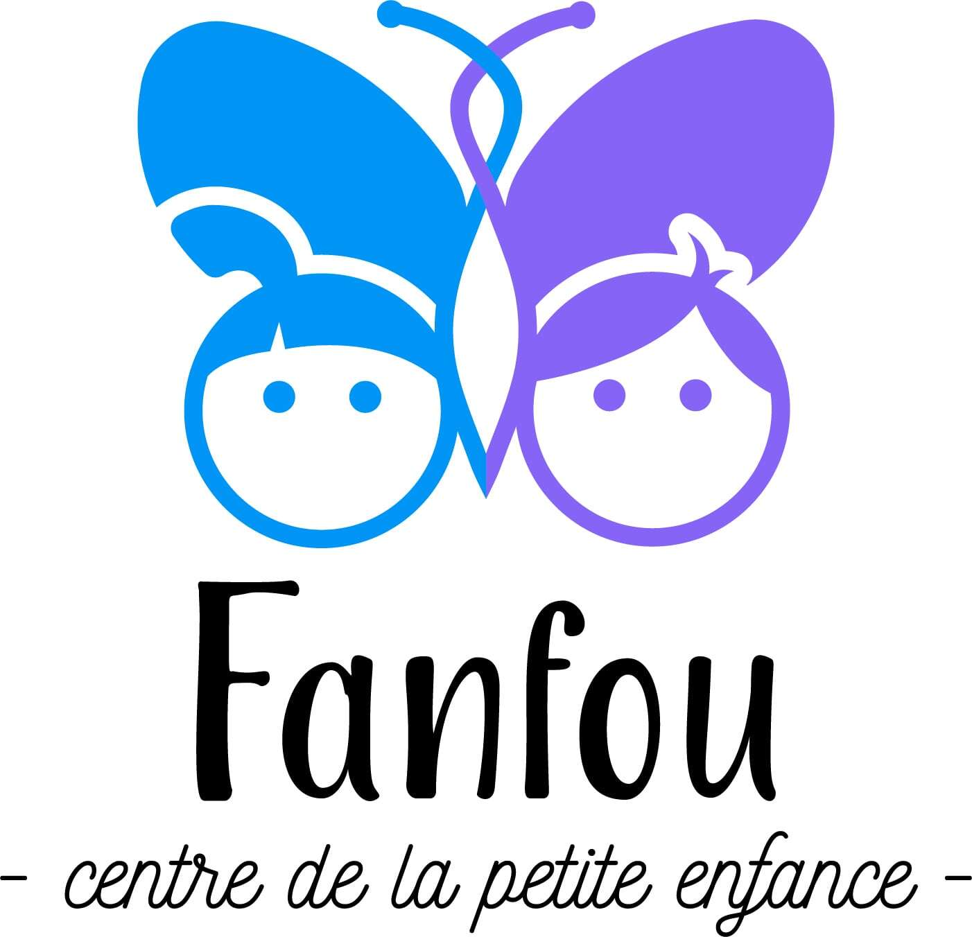Logo Fanfou mauve et bleu 91 Ko