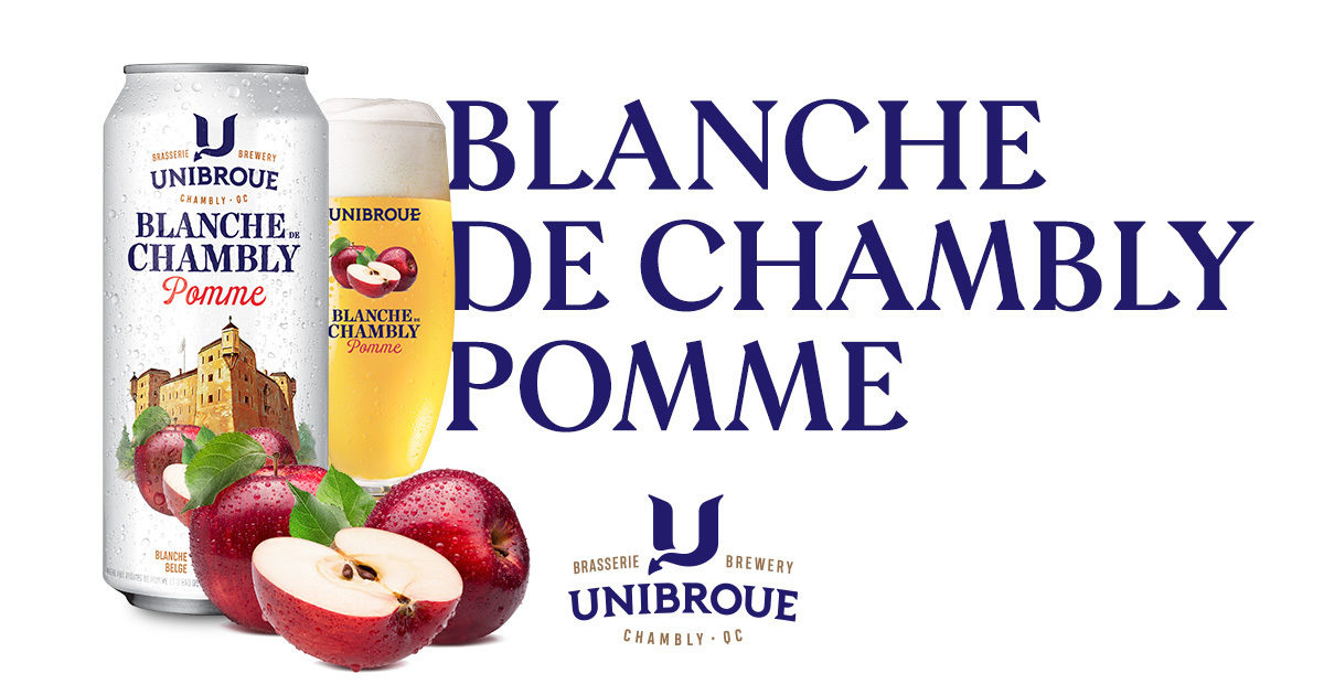 Blanche de Chambly Pomme | Bière aux fruits de style belge | Unibroue