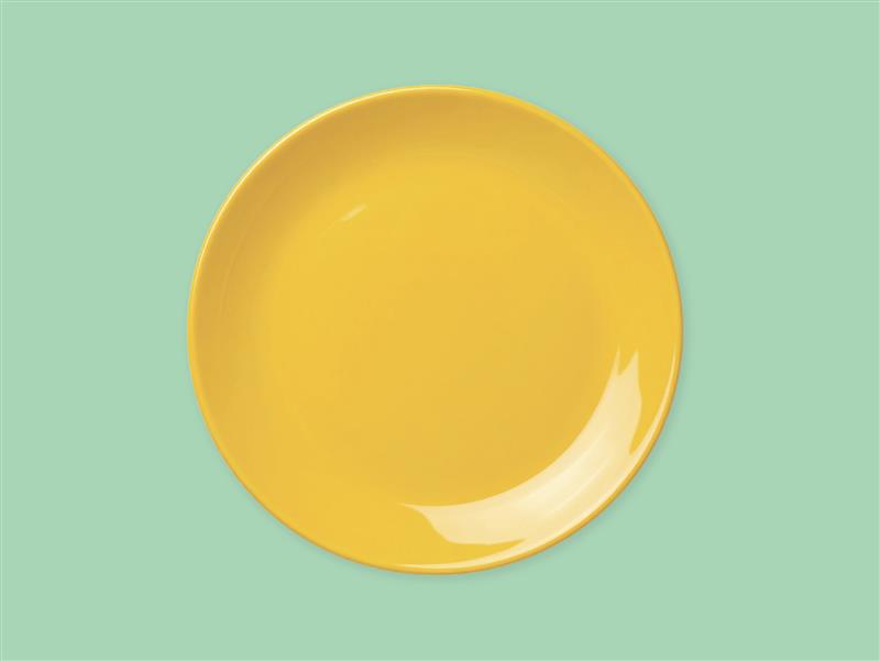 Visuel campaign back-to-school 2025, empty plate