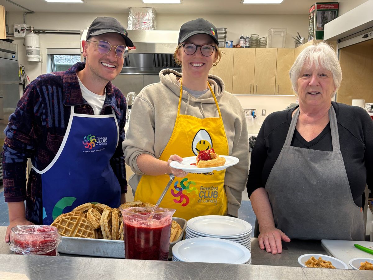 Waffles with chef Sharon