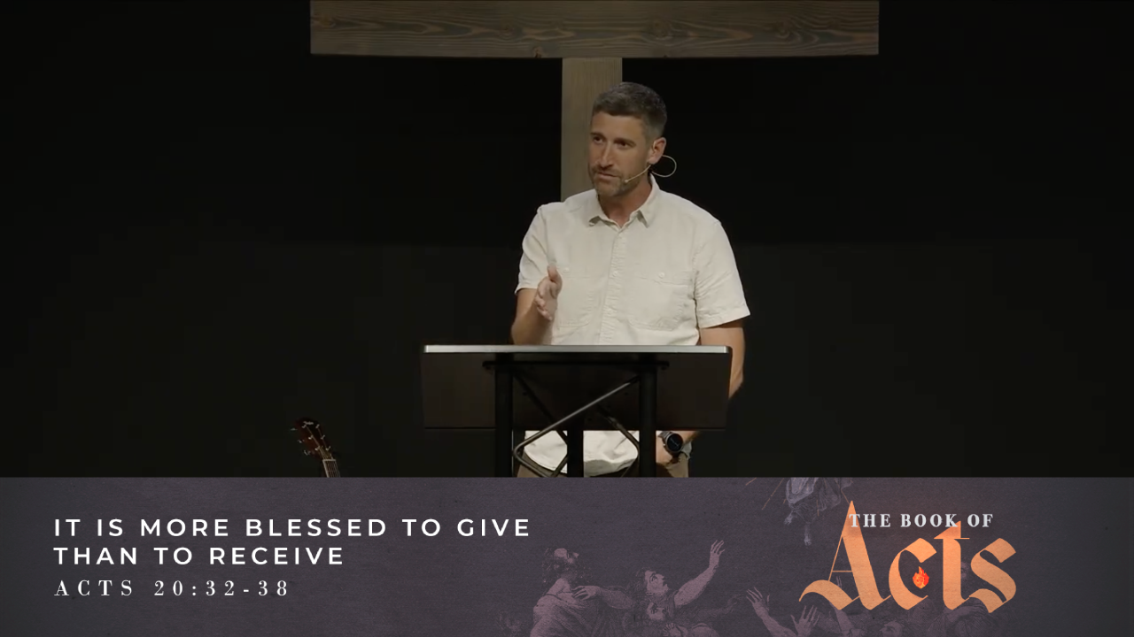It Is More Blessed to Give Than to Receive