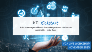 A human hand on a dark blue background, palm up "projecting" light blue holographic like images of symbols related to business reporting and metrics.