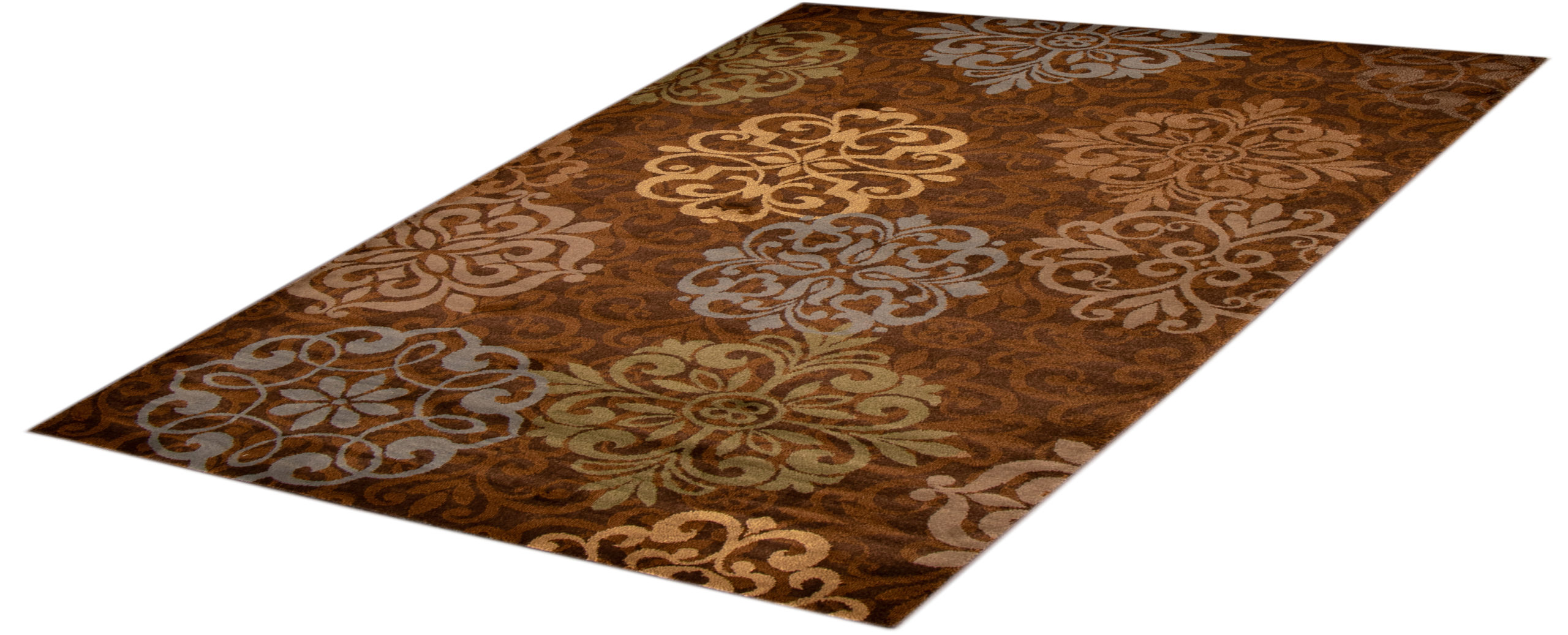 Contemporary 5X8 Brown Area Rug Oriental Rug Mart Inc
