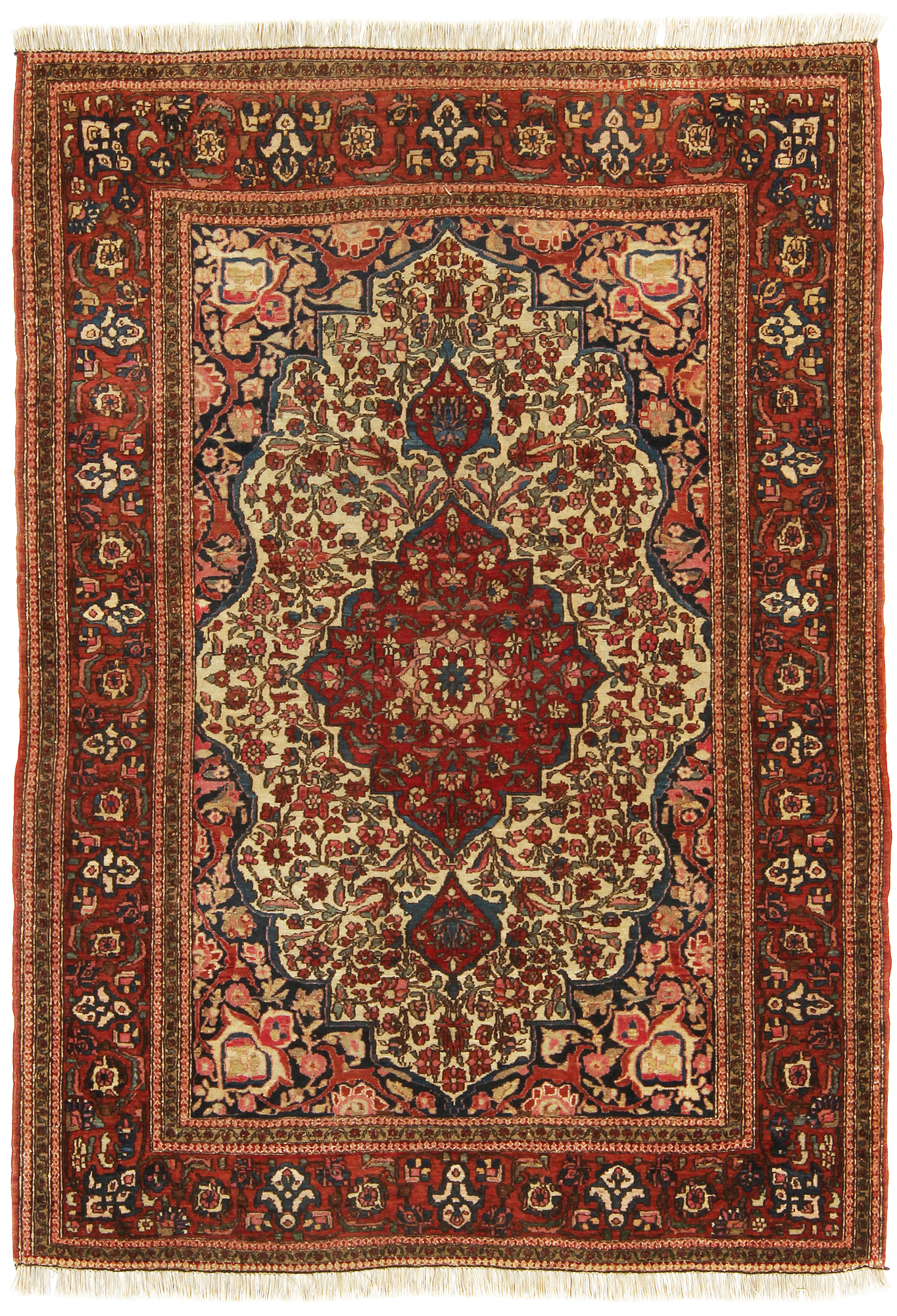 Antique Persian Isfahan 4 x 6 Area Rug Turco Persian Rug Company Inc.