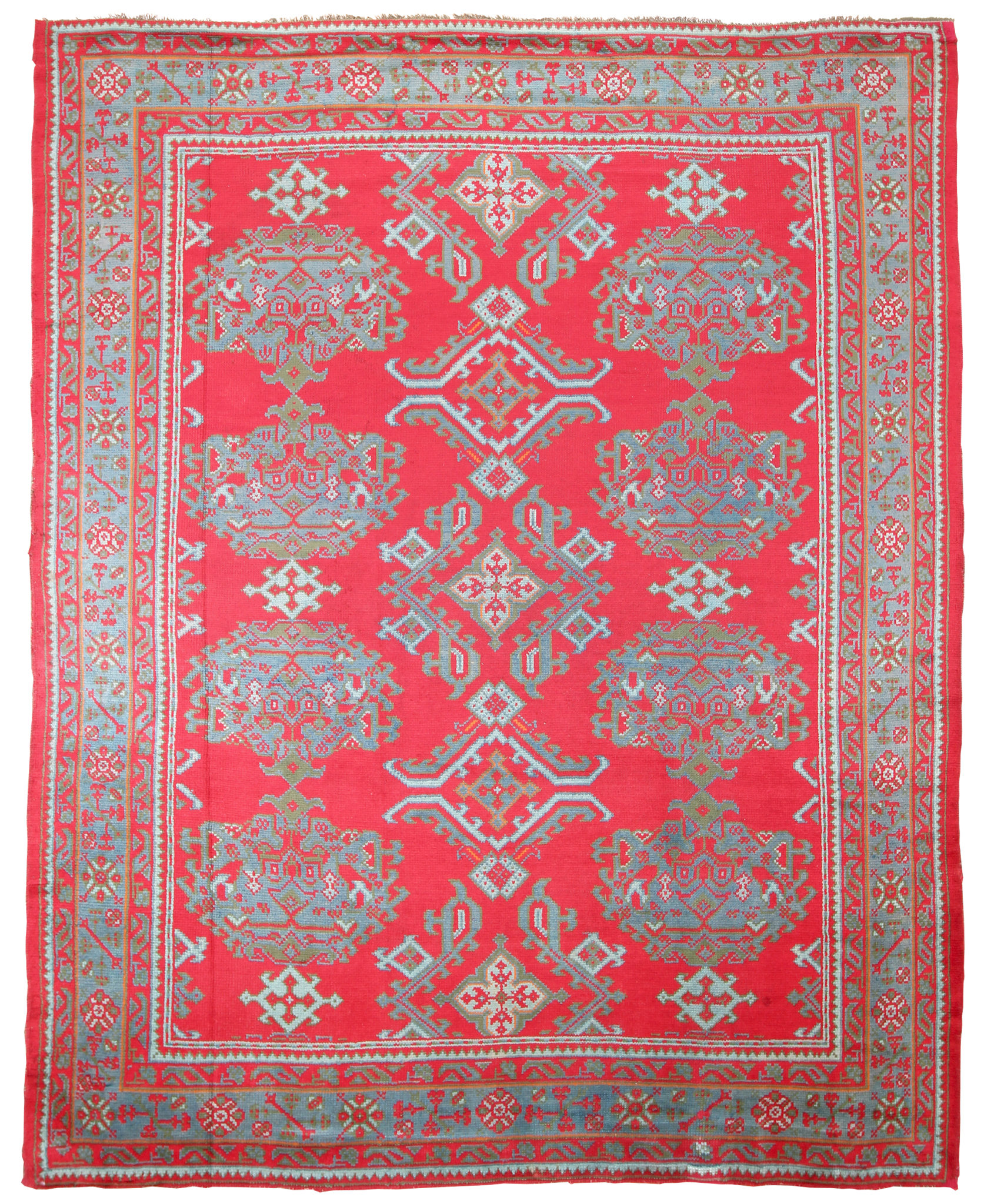 Irish Donegal 10' x 12' Red Wool Area Rug Turco Persian Rug Company Inc.